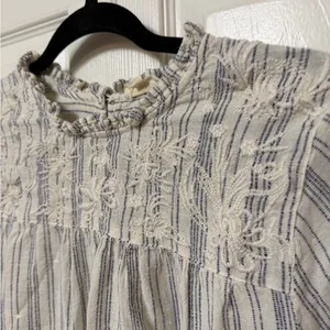World market striped embroidered‎ boho blouse small/medium thumbnail 2