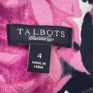 Talbots Sheath Dress Floral Print Size 4 Colorful Professional Office Garden thumbnail 8