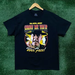 Stanley Kubrick's Full Metal Jacket Show Me Your War Face T-Shirt Size Large thumbnail 1