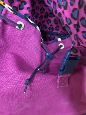 Vera Bradley Purple And Navy Backpack thumbnail 7