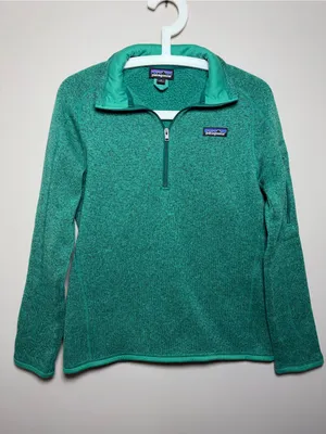 Patagonia Better Sweater Pullover Fleece 1/4 Zip Green thumbnail 2