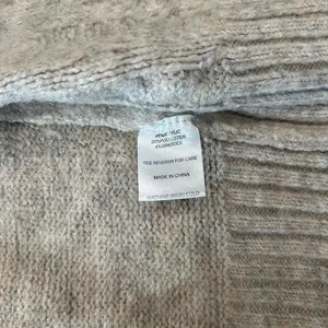 Janabelle Oatmeal Cable Knit Zip Up Cardigan Sweater Gray Size XS thumbnail 5