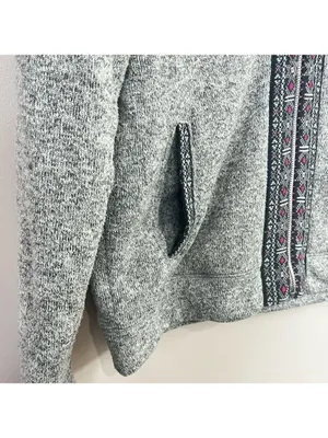 American Eagle Outfitters Women’s Gray Zipped Hoodie Sweatshirt Jacket Sz L thumbnail 5