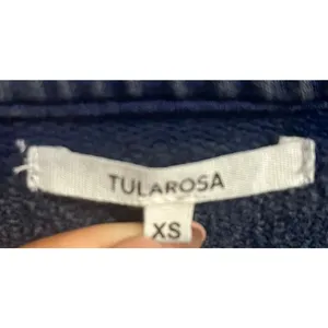 Tularosa REVOLVE‎ Cat Ruffle Navy Blue Pullover Sweatshirt Women's Size XS thumbnail 6