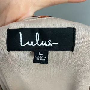 Lulus Shifting Dears Floral‎ Shift Dress Cut Out Sleeve Beige Cream Mini Large thumbnail 5