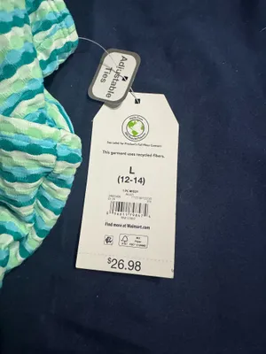 Walmart Striped swimsuit thumbnail 2