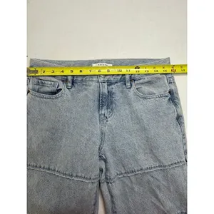 Pacsun Eco Light Blue Frayed Low Rise Straight Leg Jeans Medium Indigo Size 28 thumbnail 8