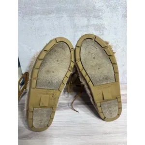 Lower East Side Wonens 11-12 Fuzzy‎ Faux Fur Winter Boots Lace Up Moccasin Style thumbnail 6