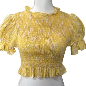 Sabo Skirt Light Yellow Ruffled Blouse thumbnail 3