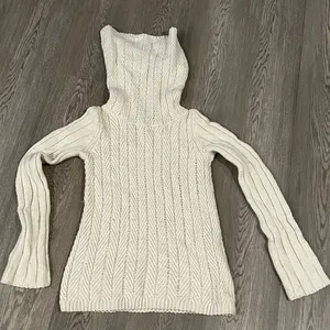 Gap Women's Cowl Neck Sweater Cream Ivory White Size X Small soft thumbnail 1