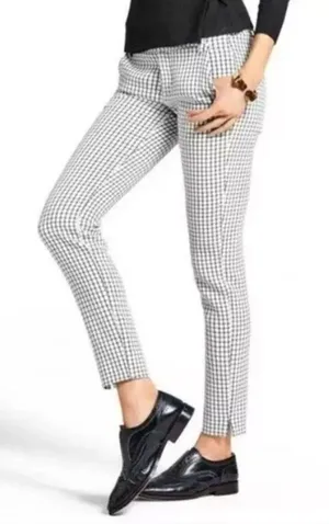 CAbi Windowpane Black White Trousers thumbnail 1