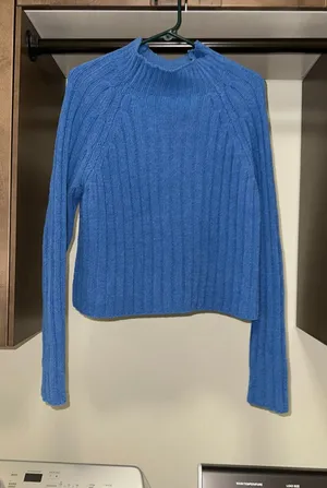 American Eagle Outfitters Blue Sweater Knit Pullover thumbnail 1