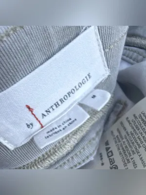 Anthropologie Women Gray Solid Jogger Pants Tapered Elastic Waist Pockets Sz M thumbnail 13