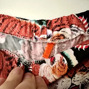 Tiger Printed Lounge Pants Sz M Red Size M thumbnail 3