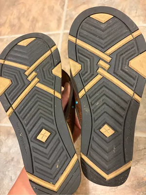 Twisted X Women'S Tooled Teal Studded Leather Sandals Size 7 thumbnail 4