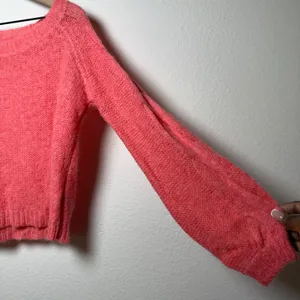 Anthropologie Rosie Neira‎ Women Alpaca Sweater XS Pink Fuzzy Slouchy Coastal thumbnail 2