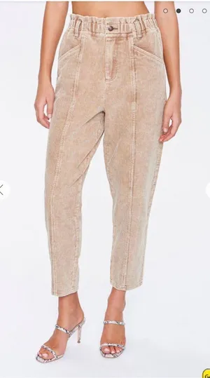 Forever 21 corduroy paper bag pants thumbnail 2