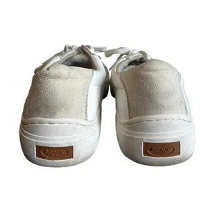 Dr. Scholl's Women's Time Off White Sneakers Size 8.5M Faux Leather thumbnail 4