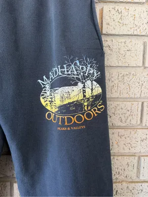 Madhappy Outdoors Sweatpants Heavyweight Women’s Size Small Relaxed Navy thumbnail 4