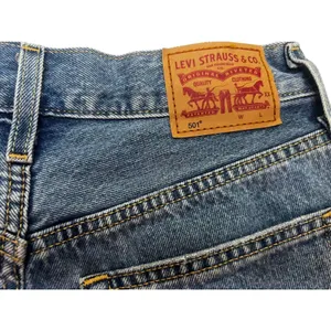 Levis 501 Original Cutoff Shorts Womens W26 Distressed Raw Hem High Rise Blue thumbnail 5