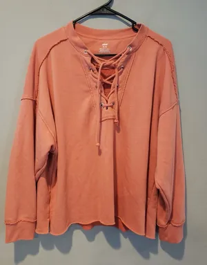 Aerie Terracotta Long Sleeve Top Md thumbnail 1