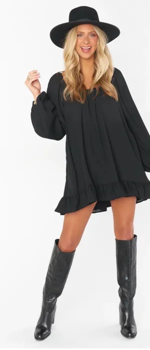 Show Me Your MuMu Black Briar Mini Dress size Medium thumbnail 1