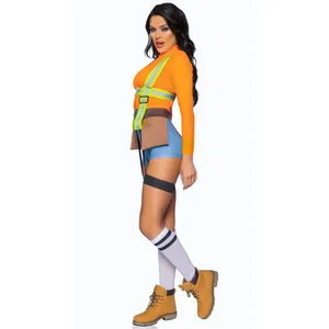 NEW Nailed It Sexy Construction Worker Cosplay Halloween Costume Size Large thumbnail 3