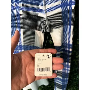 Free People Rally Layer Printed - True Plaid Ivory Xs Nwt thumbnail 4