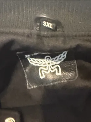 MCM women’s Black Varsity Jacket with Leather Sleeves thumbnail 2