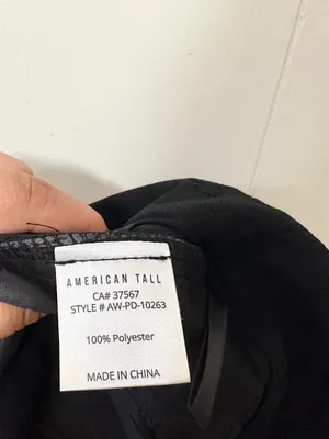 American Tall Pleated Wide Leg Dress Pants Black Size 18 Tall High Rise thumbnail 9