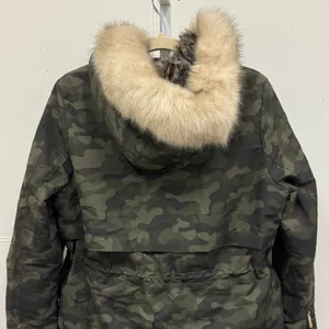 Parka London Women's‎ Caversham Faux Fur Parka Camo Small Lined Faux Fur Hood thumbnail 9