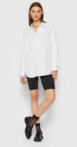 Gestuz white oversized boxy fit button down shirt sz 36 US 4 thumbnail 1