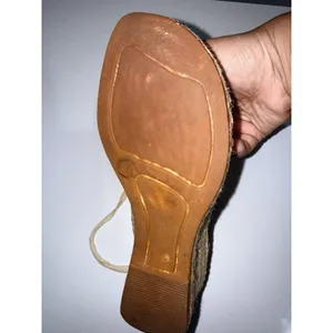 Burberry Beige Nova Check Canvas Strappy Espadrille Wedge Sandals Size 36 Sz 6 S thumbnail 4