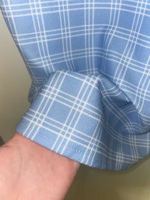 Shein Dress Checkered Blue thumbnail 2