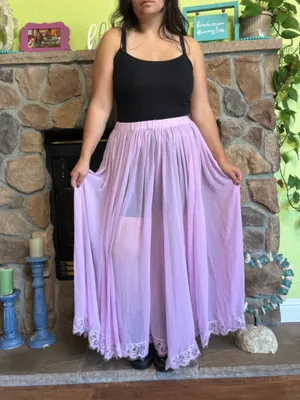 NWT Anthropologie Sheer Maxi Skirt thumbnail 4