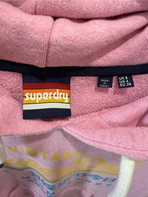 Superdry Vintage Logo Premium Faded Hoodie US 4 thumbnail 6
