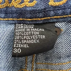 Vintage Y2K Ezekiel Denim Jeans Rolling Stone Rocker Fit Dark Wash 30‎ Low Rise thumbnail 9