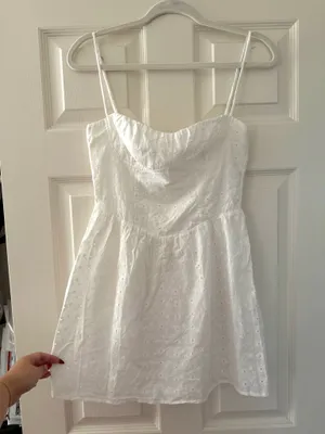 Princess Polly Mckilah Mini Dress White Floral Eyelet thumbnail 4