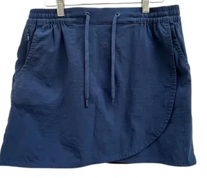 Eddie Bauer Navy Blue TULIP HEM‎ Golf Skirt SKORT Size Small Pockets thumbnail 1