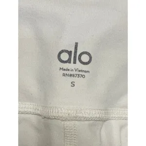 Alo Women's White High Rise Flare Yoga Gym Athletic Activewear Leggings Pants S thumbnail 5