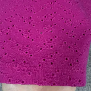 Lauren Ralph Lauren Size-L Women Pink Short-Sleeve Eyelet Polo Shirt Top thumbnail 8