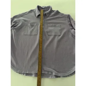 Aerie Shacket Shirt Lumberjane Size M Lilac Grunge Boho Oversized Layer thumbnail 5