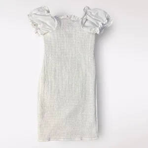 Anna Grace White Puff Sleeve Mini‎ Dress Size S thumbnail 5