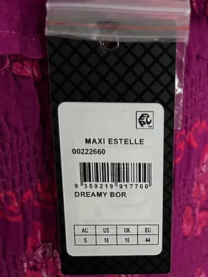 City Chic Size 16 Estelle Print Long Sleeve Multi Colored Pink Floral Maxi Dress thumbnail 8