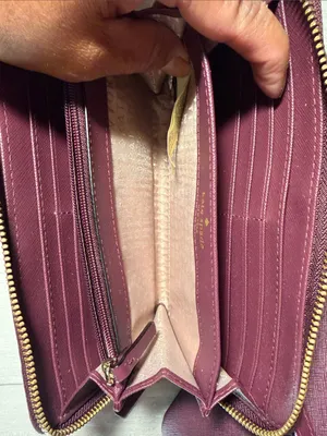 kate spade plum saffiano tote in deep berry thumbnail 8