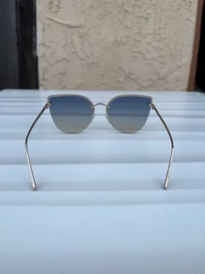 Tom Ford Ingrid-02 TF 652 28P Cat-eye gradient smoke sunglasses rose gold metal frame thumbnail 8