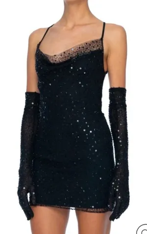 Dyspnea Paris Circa‎ 2004 Mini Dress Bitchin’ Black discontinued nwt size small thumbnail 1