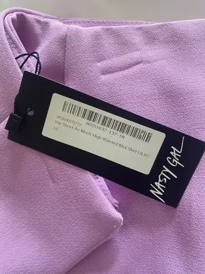 Nasty Gal high wasted lilac mini skirt thumbnail 6