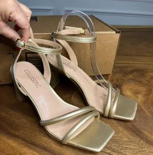 LullaSong Ankle Strappy Heeled Sandals, Size 7 thumbnail 8