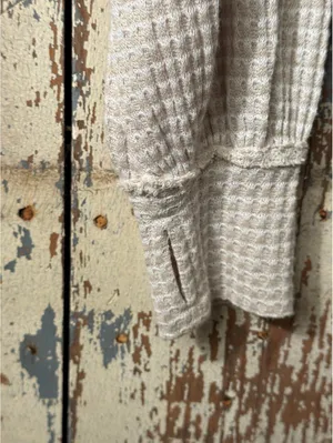 Free People Cropped Knit Top size XS mock neck thumbnail 4